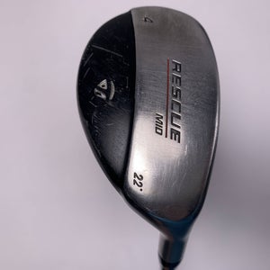 TaylorMade Rescue Mid 4 Hybrid 22* Light Metal Regular Steel Mens RH