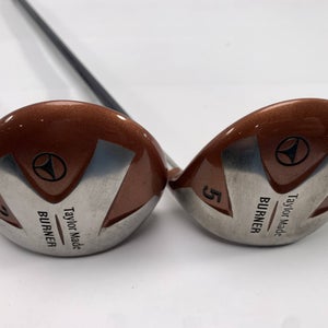 TaylorMade Burner 1998 3 & 5 Fairway Wood Set 15* 18* Bubble R-80 Regular RH