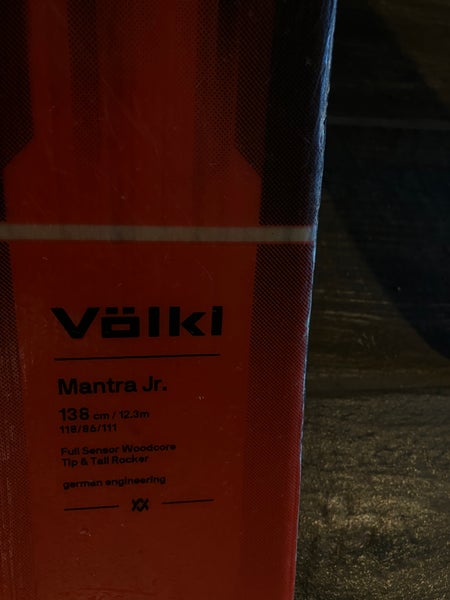 Kid's 2022 All Mountain 138 cm Volkl Mantra Jr Skis With Bindings (Used)