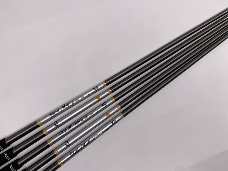 AeroTech SteelFiber fc90cw F4 Stiff Iron Set 5 Shafts 34''-36''- Pull 0.355
