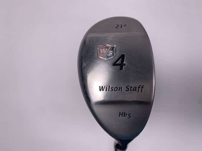 Wilson Staff HB5 4 Hybrid 21* Taper Tech Regular Steel Mens RH