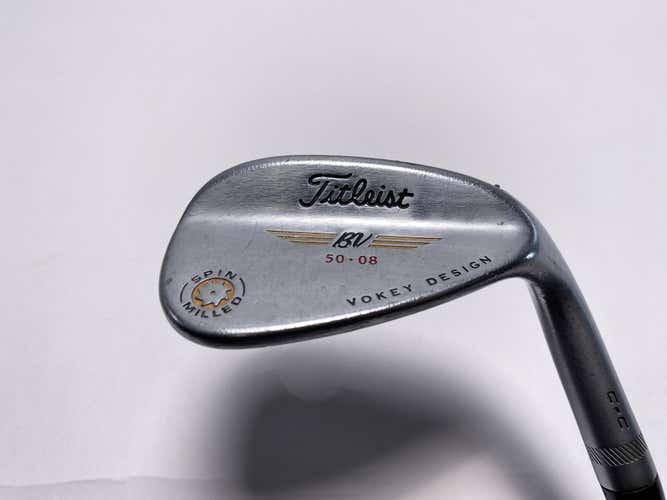 Titleist Vokey Spin Milled Chrome 2009 Gap Wedge GW 50* 8 KBS Tour Stiff RH