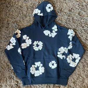 New denim tears navy hoodie size medium (offer, I will accept)