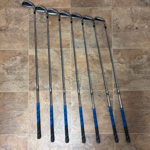 Men's TaylorMade Rocketbladez Right Handed Iron Set Stiff Flex Steel Shaft (Used)
