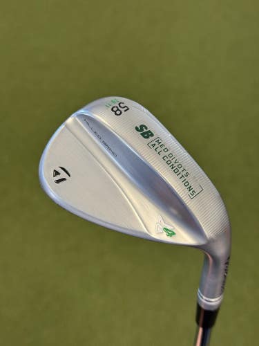 TaylorMade MG4 Chrome SB 58* Lob Wedge Steel 58-11 Mint