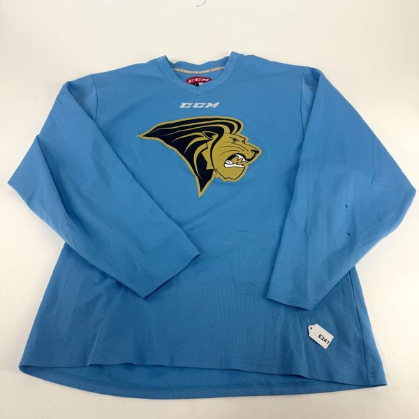 Used Baby Blue Lindenwood CCM Practice Jersey | Large | E241