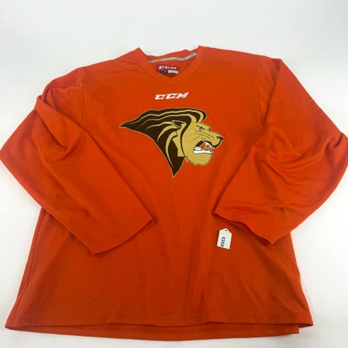 Used Orange Lindenwood CCM Practice Jersey | Large | E258