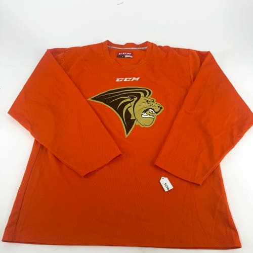 Used Orange Lindenwood CCM Practice Jersey | Large | E260