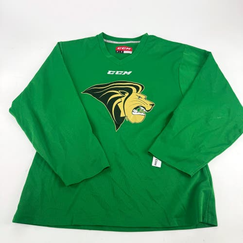 Used Green Lindenwood CCM Practice Jersey | Medium | E244
