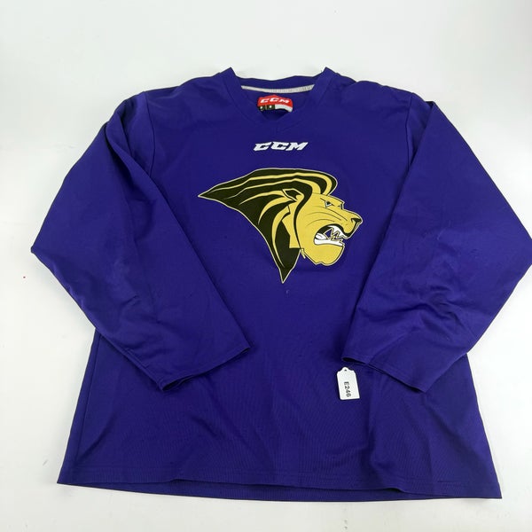 Used Purple Lindenwood CCM Practice Jersey | Medium | E246