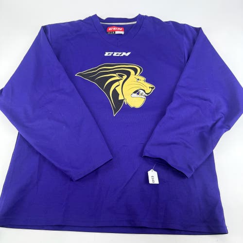 Used Purple Lindenwood CCM Practice Jersey | Large | E249