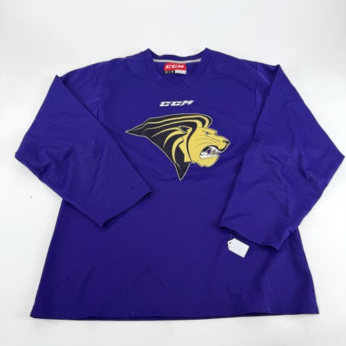 Used Purple Lindenwood CCM Practice Jersey | Medium | E248