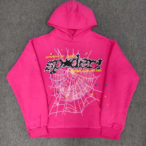 Spider Worldwide Men's Pink Hoodie, Size Medium (Will Accept Offer)