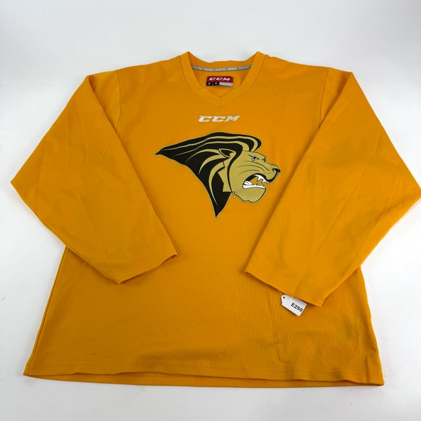 Used Yellow Lindenwood CCM Practice Jersey | Medium | E250