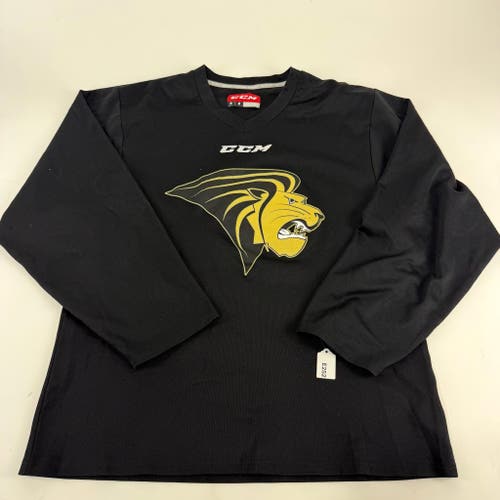 Used Black Lindenwood CCM Practice Jersey | Medium | E252