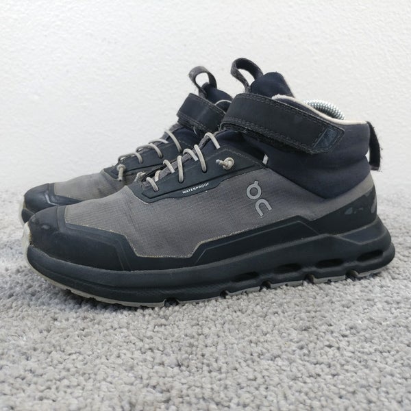 On Cloud Kids Cloud Hero Mid Waterproof Hiking Shoes Boys Size 2.5 Sneaker Black