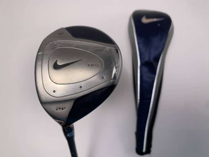Nike T-40 Tour 7 Fairway Wood 21* Stiff Graphite Mens LH HC
