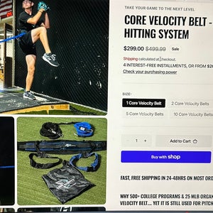 Core Velocity Belt Baseball Training