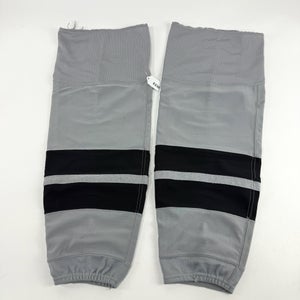Used Adidas LA Kings Alternate Grey Socks | Large | E238