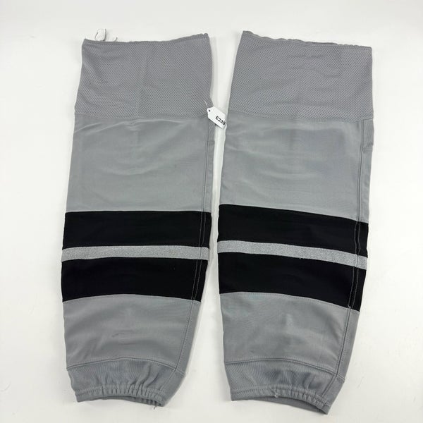 Used Adidas LA Kings Alternate Grey Socks | Large | E238