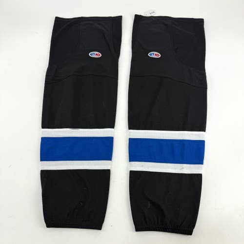 Used Black and Blue AK Socks With Velcro | Adult | E175