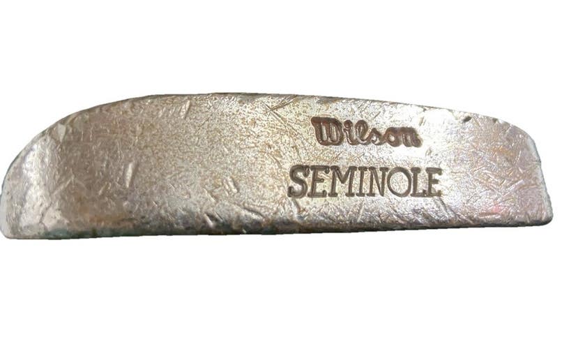 Wilson Seminole Napa Blade Putter RH Steel 35 Inches Nice Vintage Leather Grip