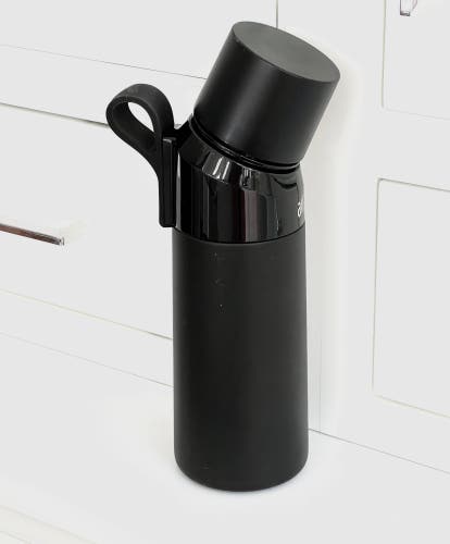 Air Up Twist Pro Pitch Black 16 oz stainless steel Double Wall bottle with straw