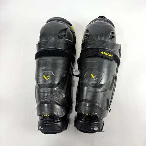 Used Bauer Supreme Mach Shin Guards | 14" | E321