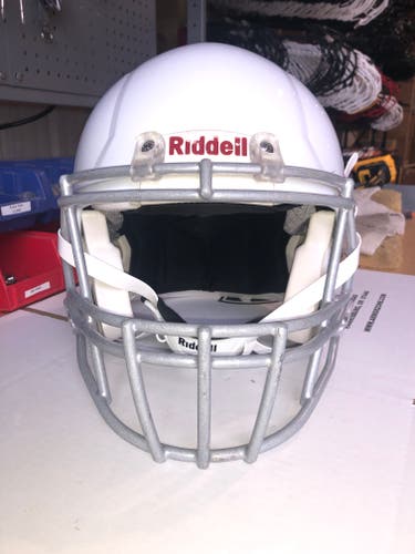 USED RIDDELL SPEED ADULT HELMET - XL - METALLIC WHITE