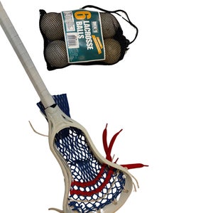 Adult Warrior Burn Stick (Used) w/ 6-Pack of Lacrosse Balls