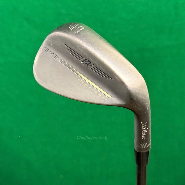 Titleist Vokey SM9 Jet Black 50-8F 50 Gap Wedge Dynamic Gold S400 Black Stiff