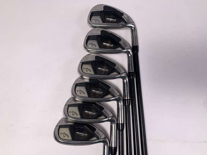 Callaway Rogue ST Max Iron Set 5-PW+GW Cypher Fifty 5.0 50g Senior RH No 7 iron