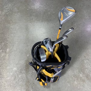 U.S. Kids WT-10u Club Set 3W 6 & 8i PW Putter Ultralight 63" Yellow JR RH +Bag