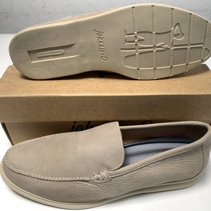 Johnnie-O Malibu Moccasin Casual Shoes Beige Men's SZ 11.5 (JMFW1100)