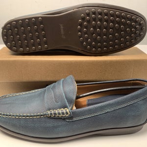 Johnnie-O Laguna Penny Leather Casual Shoes Blue Men's SZ 11 (JMFW1570)