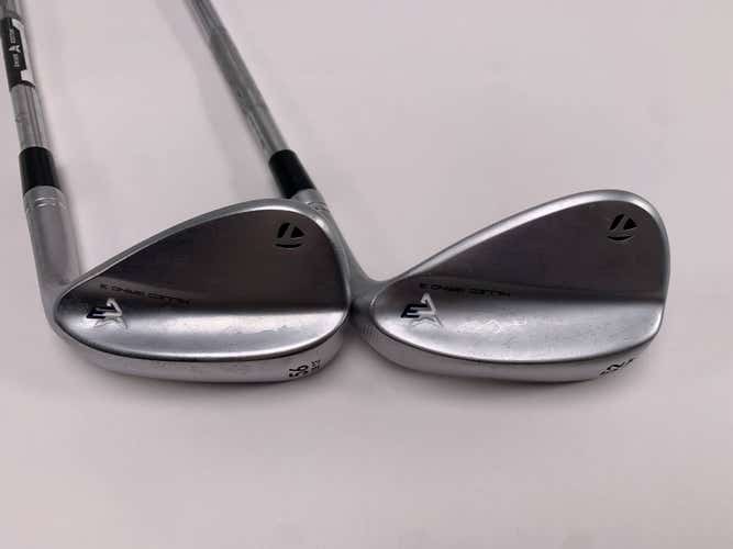 TaylorMade Milled Grind 3 Raw Chrome Wedge Set 52* 9 | 56* 12 DG S200  Mens RH