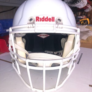 USED RIDDELL SPEED ADULT HELMET - XL - METALLIC WHITE