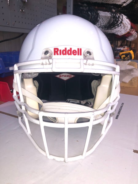 USED RIDDELL SPEED ADULT HELMET - XL - METALLIC WHITE