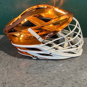 Used Chrome Orange Cascade XRS Pro Helmet