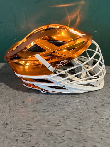 Used Chrome Orange Cascade XRS Pro Helmet