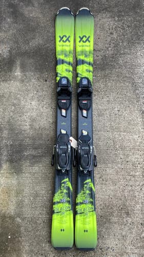 Used Volkl Deacon Jr 120 cm Skis | Marker 4.5 Bindings | Max DIN 4.5