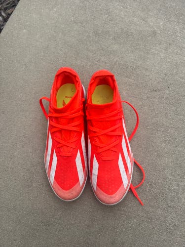 Red Unisex Size M 7.5 (W 8.5) Adult Adidas Pureboost Shoes (Used)