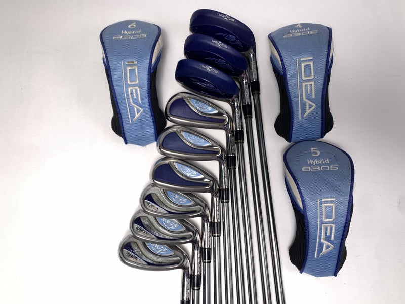 Adams Idea A3 OS Hybrid Iron Set 4-PW+GW+SW Idea Womens 55g Ladies RH