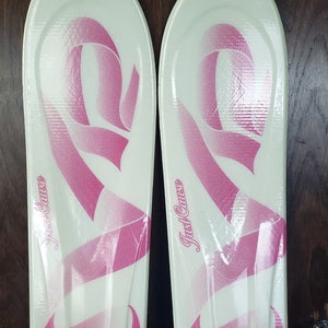 153cm WOMENS SKIS K2 JUST CAUSE/ CANCER LIMITED EDITION w/ Marker IBX 11.0Ti Bindings*USED* ADVANCED