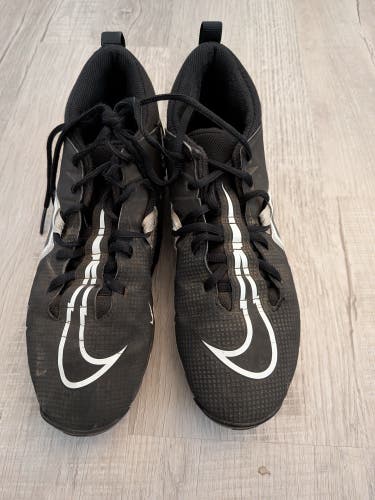 Nike Alpha Menace 3 Shark Football Cleat Black CV0582-001 Men's Size 9.5