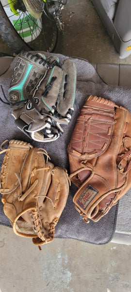 (3) baseball glove lot (Used)