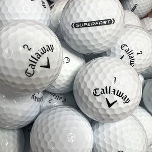50 White Callaway Superfast Premium AAA Used Golf Balls