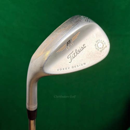 LH Titleist Vokey SM4 Chrome 56-11 56 Sand Wedge Vokey Design Steel Wedge Flex