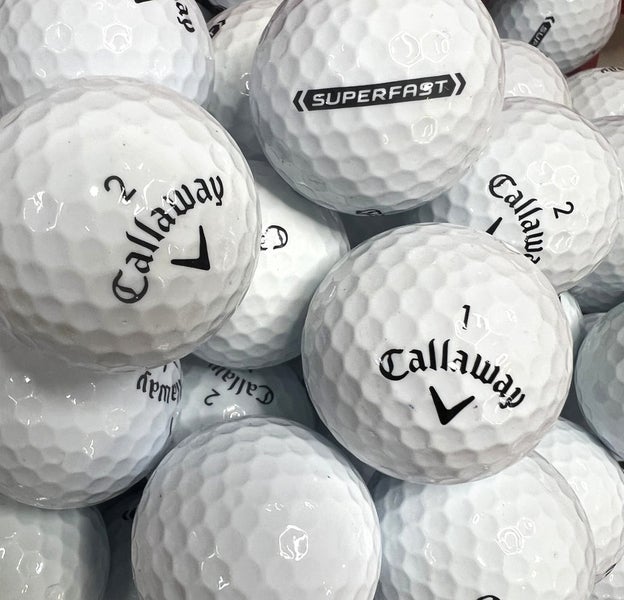 100 White Callaway Superfast Premium AAA Used Golf Balls