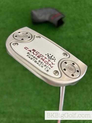 Titleist Scotty Cameron Super Select Fastback 1.5 34 Putter w Headcover